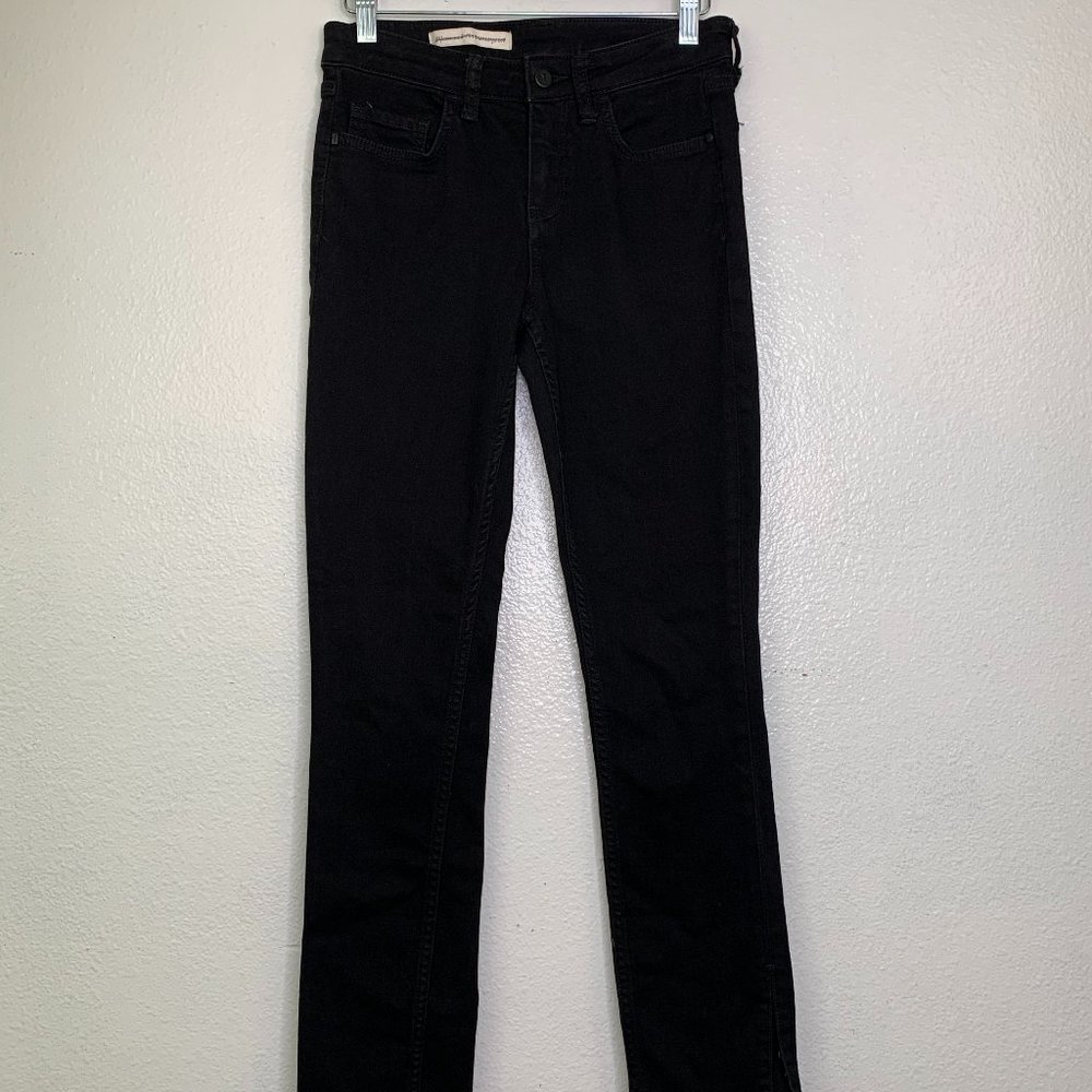 Anthro Pilcro And The Letterpress Mid-Rise Skinny Jeans Split Hems No Size